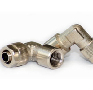 Angled screwed-on coupling for hose - Lubrication system couplings - Murtfeldt GmbH Kunststoffe